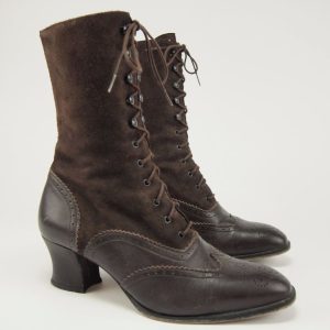 Charlotte Vintage Lace-Up Boots