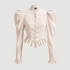 Ivory Belle Ruffle Top